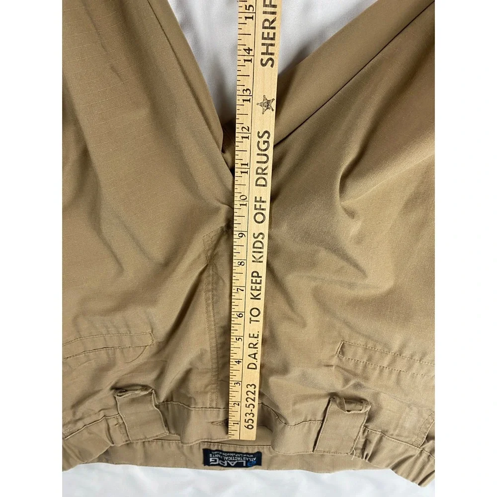 LA Police Gear Atlas Tactical Pants Mens 38x30‎ Coyote Brown Ripstop Cargo LAPG